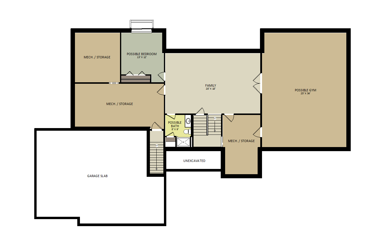 CanyonLower Level Floor Plan